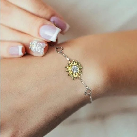 14k Yellow Gold & 925 Sterling Silver Diamond Moissanite Sunflower Bolo … - Picture 8 of 9